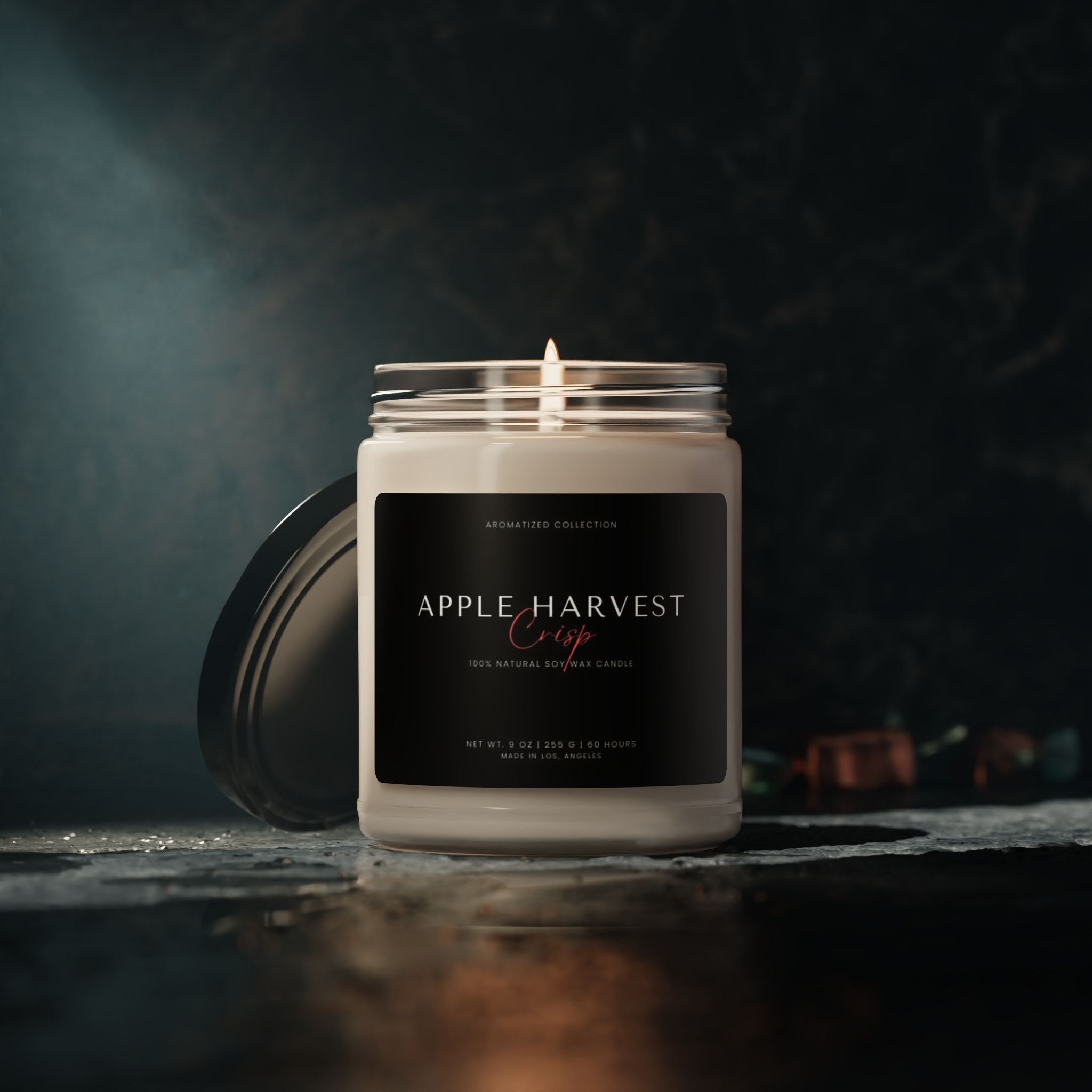 Apple Harvest Scented Soy Candle - Hand-poured Aromatherapy, Cozy Gift